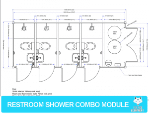 restroom shower combo